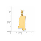 14KY Mississippi State Pendant
