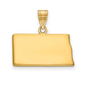 14KY North Dakota State Pendant