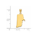 14KY Rhode Island State Pendant