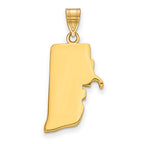 14KY Rhode Island State Pendant