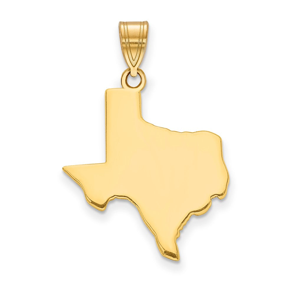 14KY Texas State Pendant