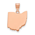 10K Rose Gold Ohio State Pendant
