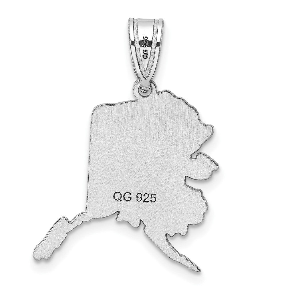 14KW Alaska State Pendant