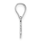Sterling Silver/Rhodium-plated Kentucky State Pendant