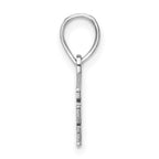 Sterling Silver/Rhodium-plated North Carolina State Pendant