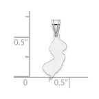 14KW New Jersey State Pendant