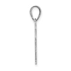Sterling Silver/Rhodium-plated Vermont State Pendant