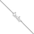 Sterling Silver/Rhodium-plated Signature Bracelet