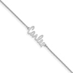 Sterling Silver/Rhodium-plated Signature Bracelet