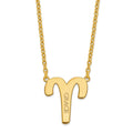 Gold Plated Sterling Silver Aries Zodiac Necklace