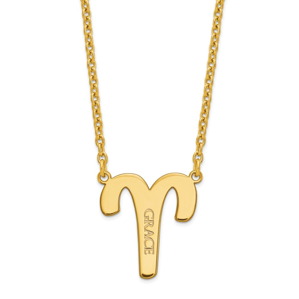 Gold Plated Sterling Silver Aries Zodiac Necklace