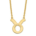 Gold Plated Sterling Silver Taurus Zodiac Necklace