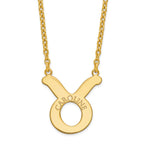 Gold Plated Sterling Silver Taurus Zodiac Necklace