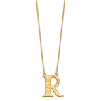 Sterling Silver/Gold-plated Initial and Date Necklace