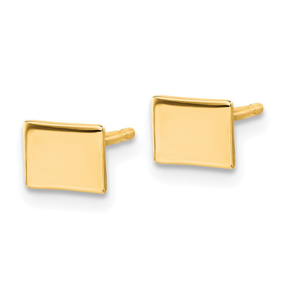 14KY Colorado State Earrings