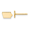 Sterling Silver/Gold-plated Iowa State Earrings