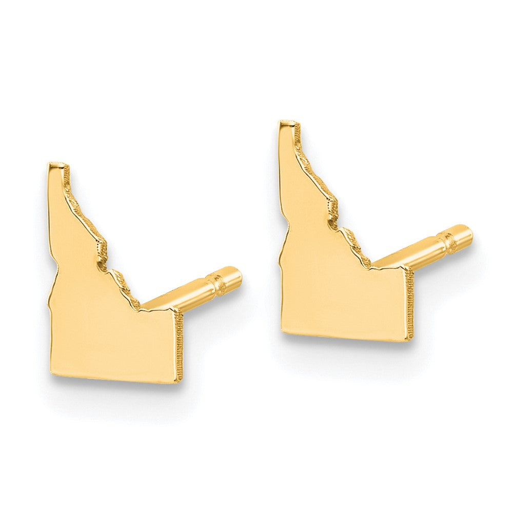 Sterling Silver/Gold-plated Idaho State Earrings