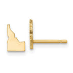 Sterling Silver/Gold-plated Idaho State Earrings