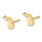 14KY Michigan State Earrings