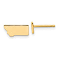 14KY Montana State Earrings