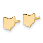 Sterling Silver/Gold-plated Ohio State Earrings