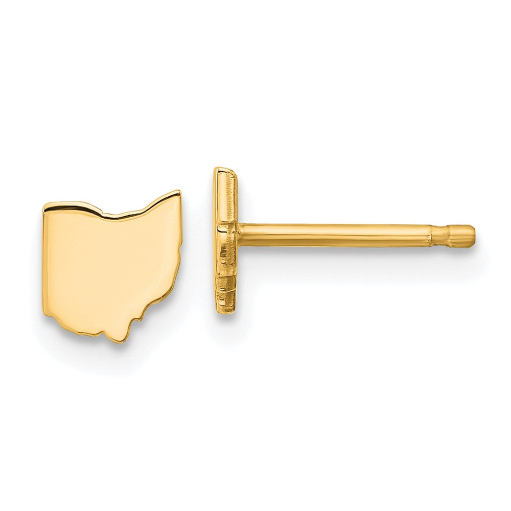 14KY Ohio State Earrings