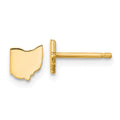 Sterling Silver/Gold-plated Ohio State Earrings