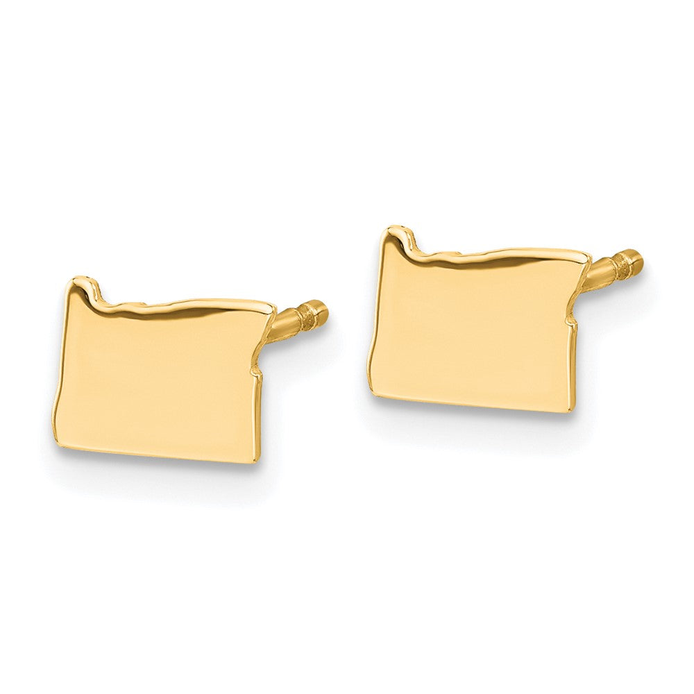 14KY Oregon State Earrings