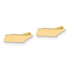 Sterling Silver/Gold-plated Tennessee State Earrings