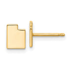 14KY Utah State Earrings