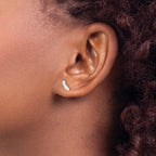 Sterling Silver/Rhodium-plated California State Earrings