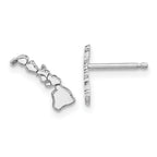 14KW Hawaii State Earrings