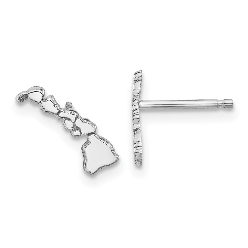 14KW Hawaii State Earrings