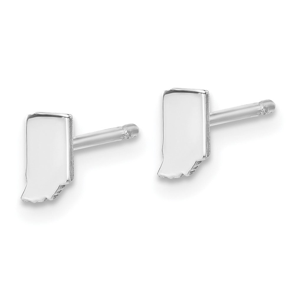 14KW Indiana State Earrings