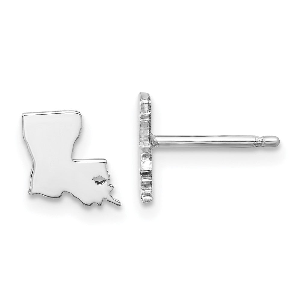 14KW Louisiana State Earrings