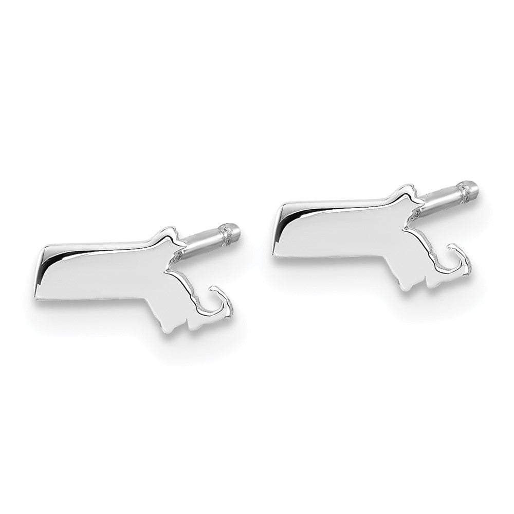 14KW Massachusetts State Earrings