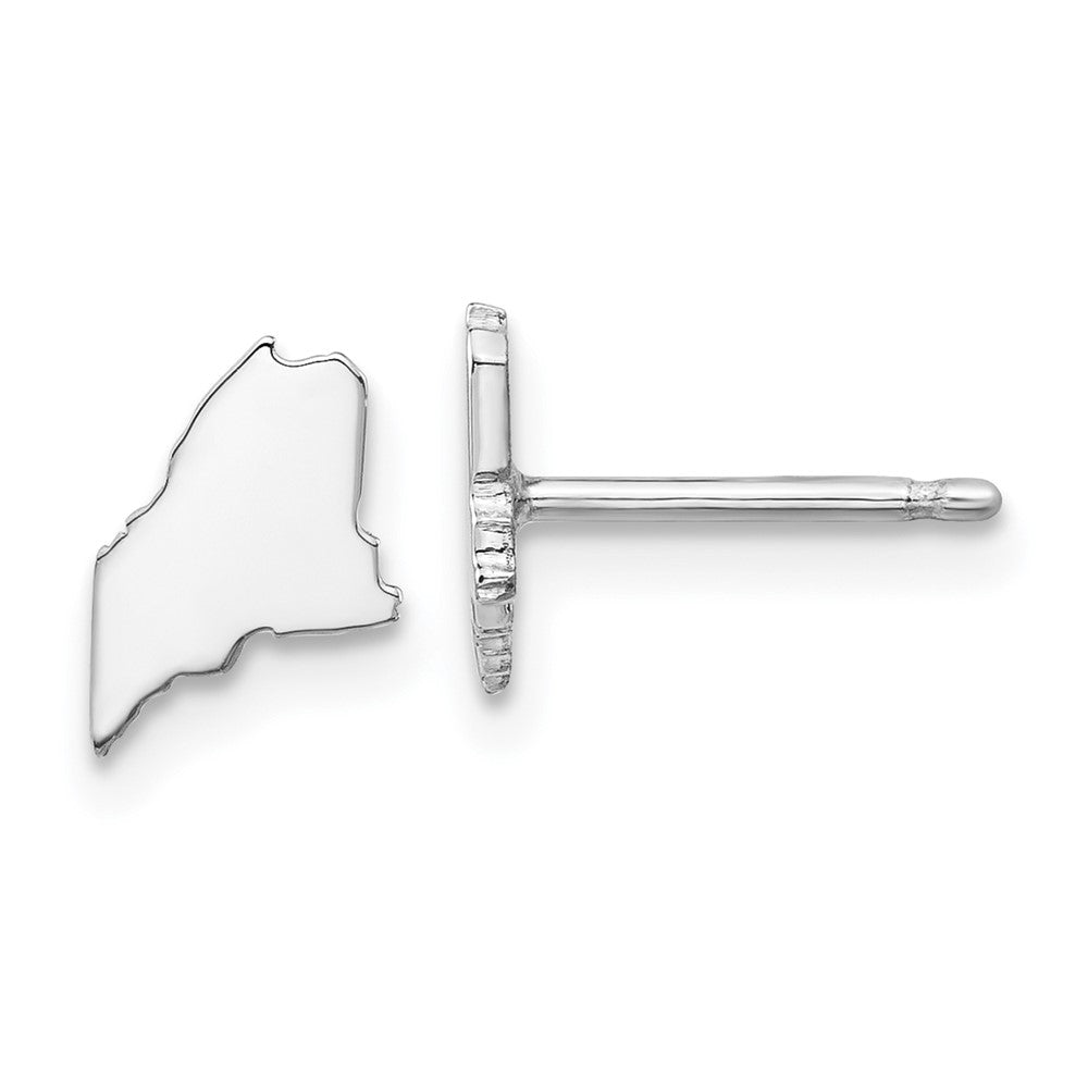 14KW Maine State Earrings