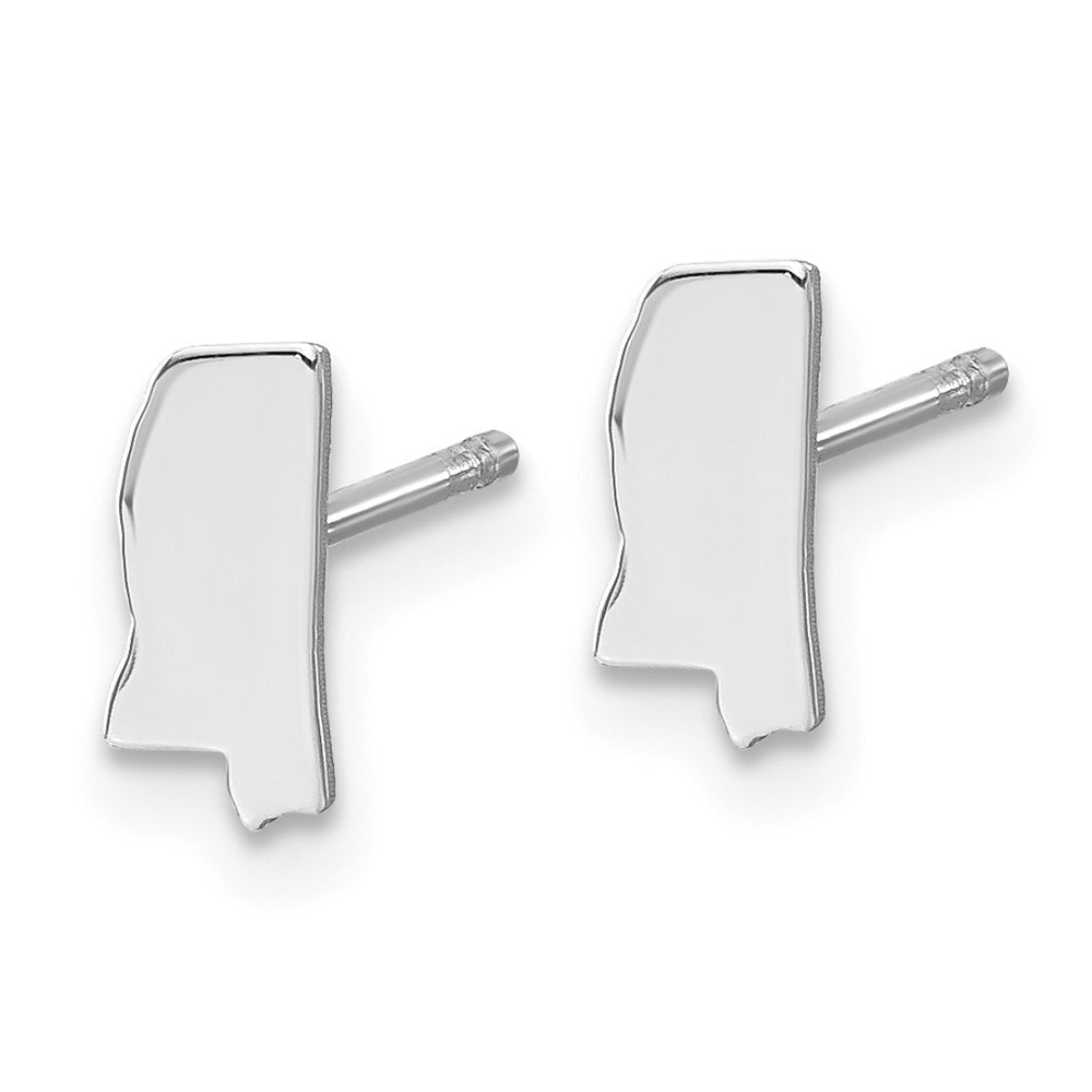 14KW Mississippi State Earrings