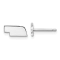 14KW Nebraska State Earrings