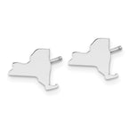 14KW New York State Earrings