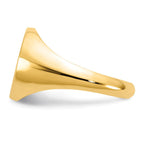 Sterling Silver/Gold-plated Textured Monogram Signet Ring