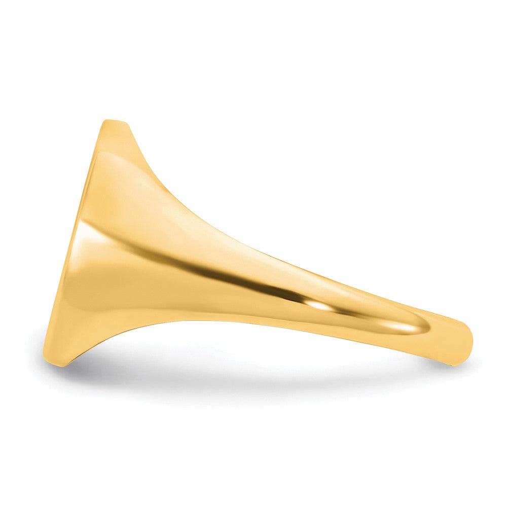 Sterling Silver/Gold-plated with Epoxy Monogram Ring