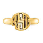 14k Yellow Gold Monogram Ring