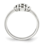 10k White Gold Monogram Ring