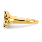 Sterling Silver/Gold-plated Monogram Ring