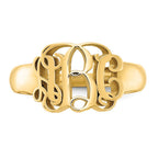 14k Yellow Gold Monogram Ring