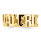 14k Yellow Gold Cut-out Name Ring
