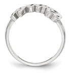 Sterling Silver/Rhodium-plated Name Plate Ring