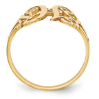 14k Yellow Gold Monogram Ring