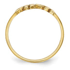 Sterling Silver/Gold-plated Name Plate Ring